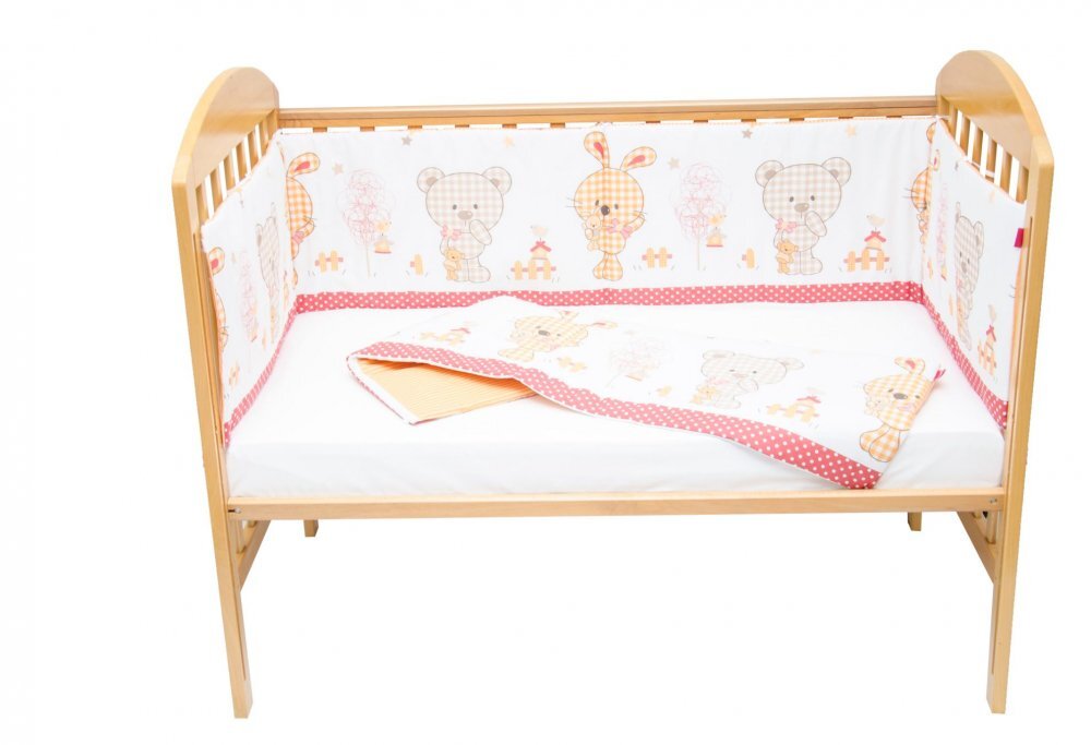 Kids Decor Set protectii patut Sweet Dreams din bumbac 70x120 cm