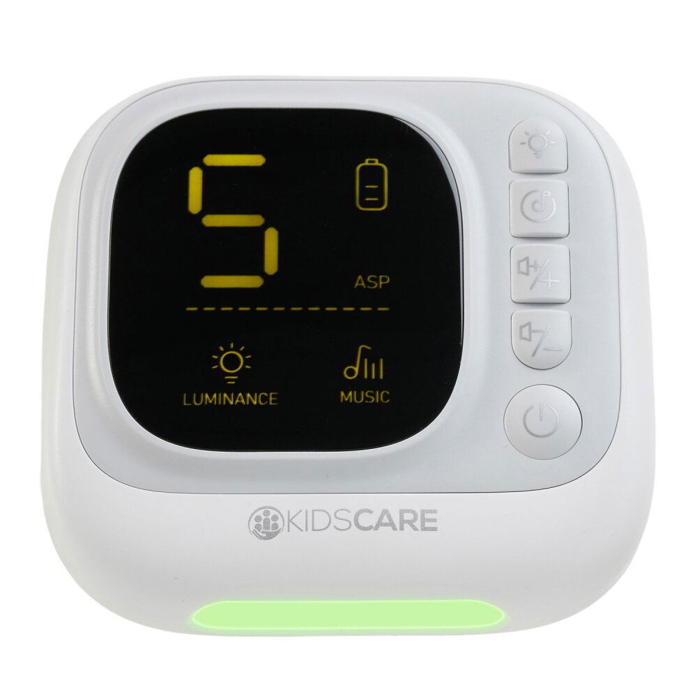 KidsCare Aspirator nazal electric 9 trepte absorbtie 4 varfuri melodii pentru copii lumina de veghe acumulator inclus