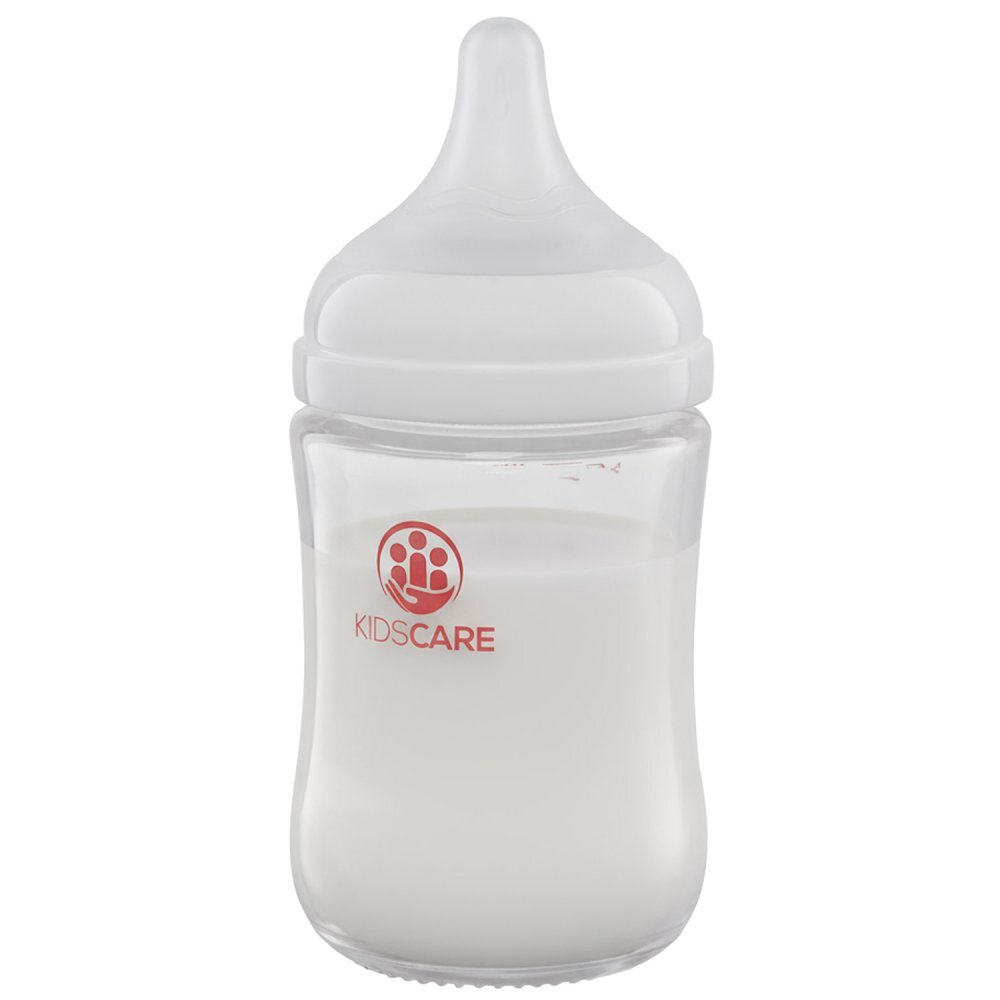 KidsCare Biberon din sticla borosilicat 160 ml cu tetina din silicon