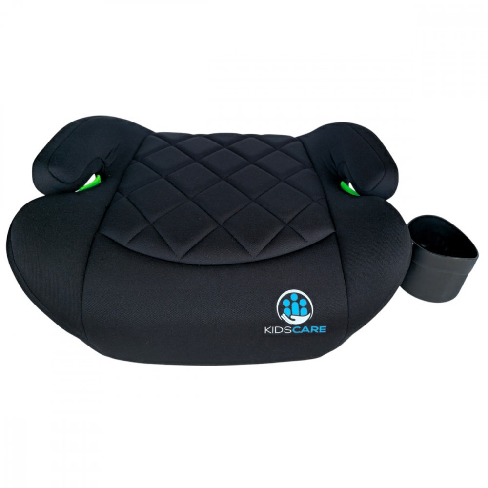 KidsCare Inaltator auto pentru copii FixiGo Negru cu isofix 125-150 cm husa lavabila omologat R129 i-Size