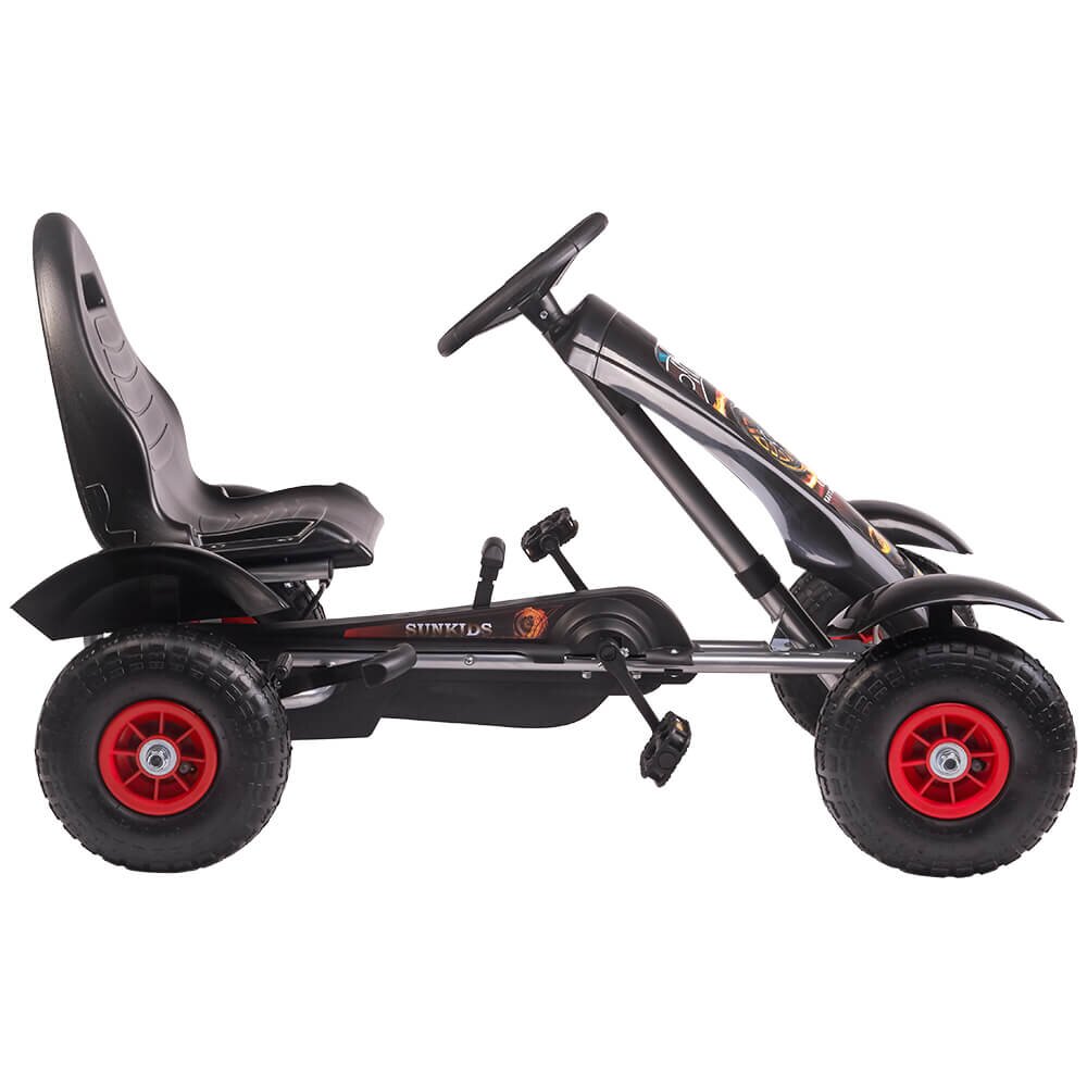 KidsCare Kart cu pedale F618 Air negru