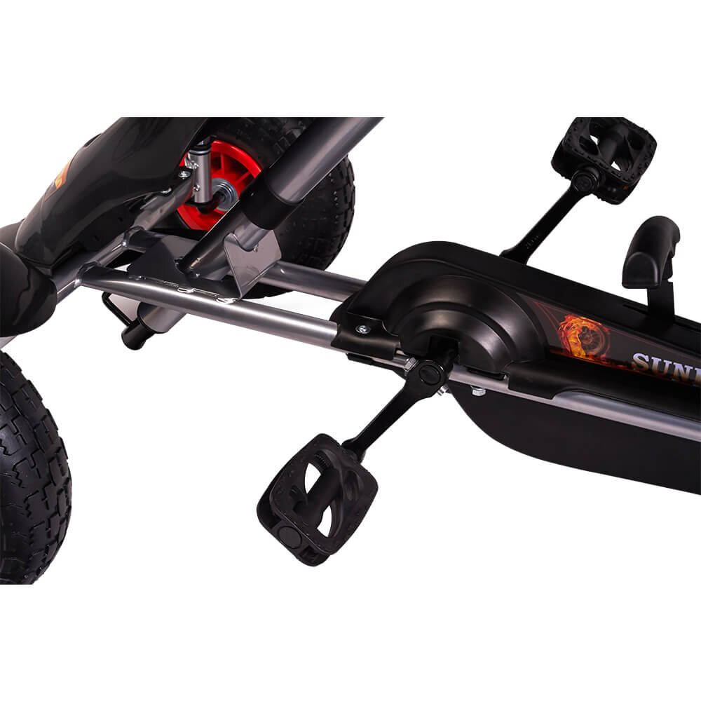 KidsCare Kart cu pedale F618 Air negru
