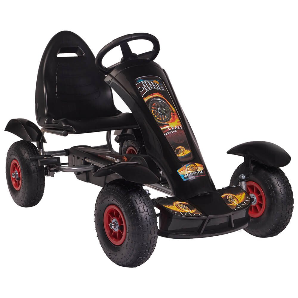KidsCare Kart cu pedale F618 Air negru