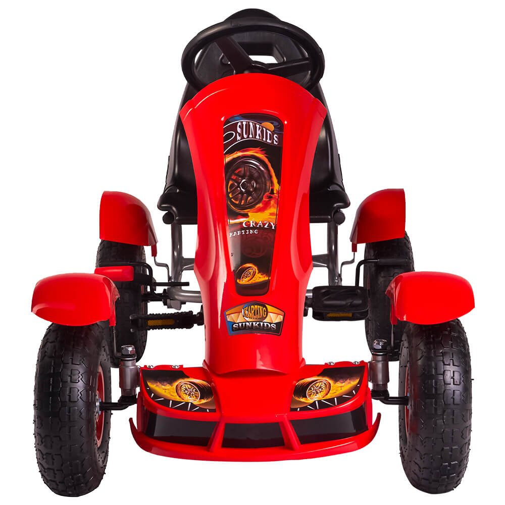 KidsCare Kart cu pedale F618 Air rosu