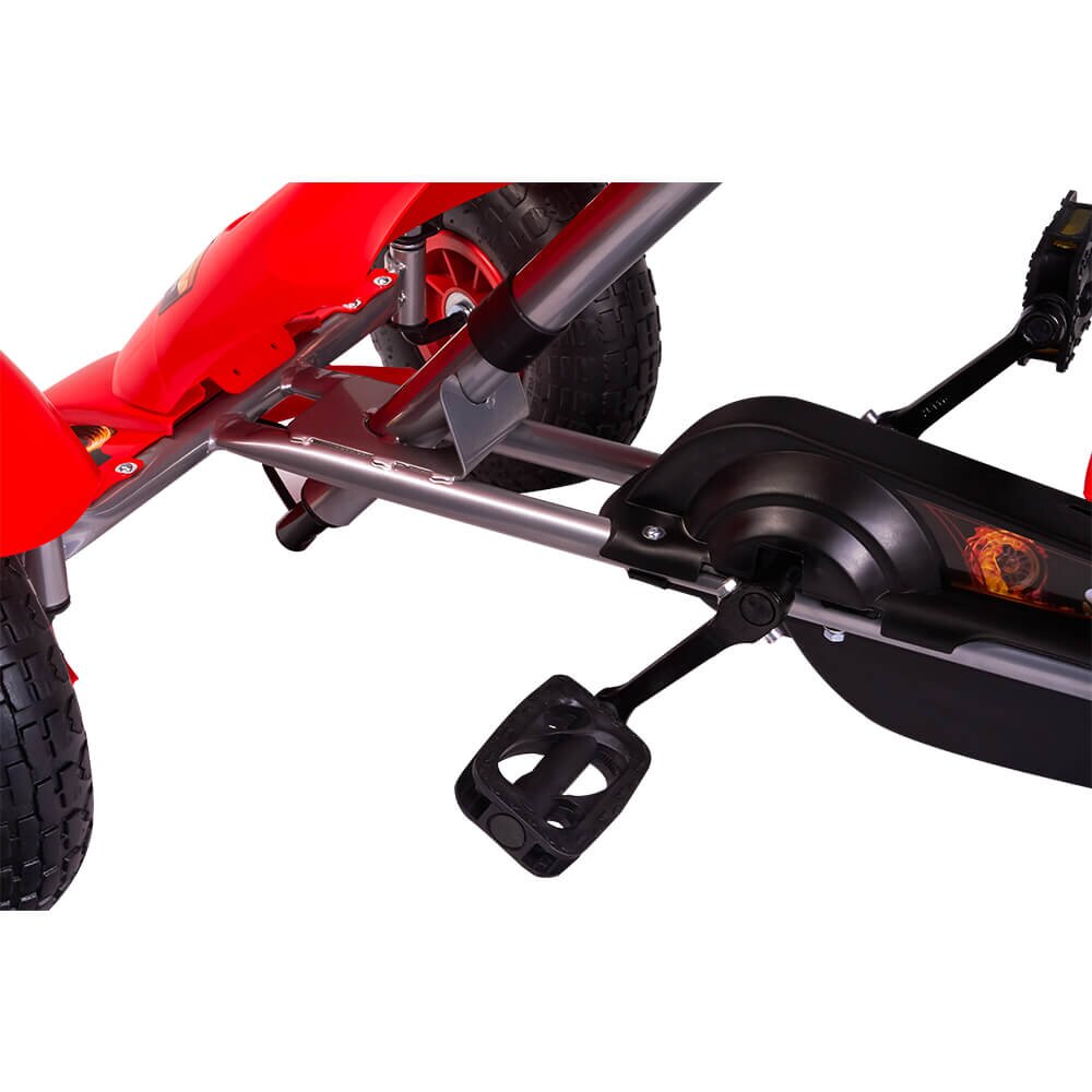 KidsCare Kart cu pedale F618 Air rosu