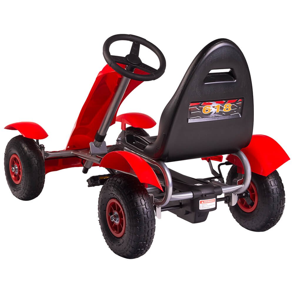KidsCare Kart cu pedale F618 Air rosu