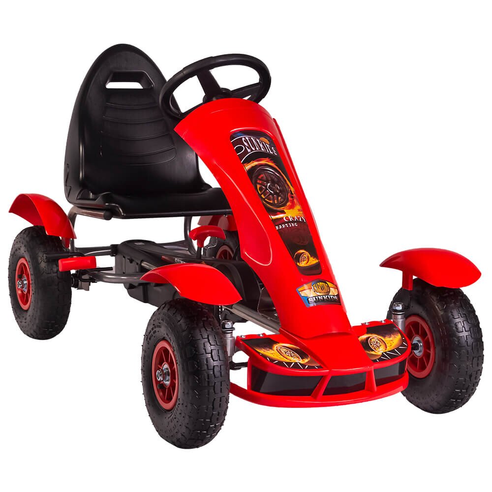 KidsCare Kart cu pedale F618 Air rosu