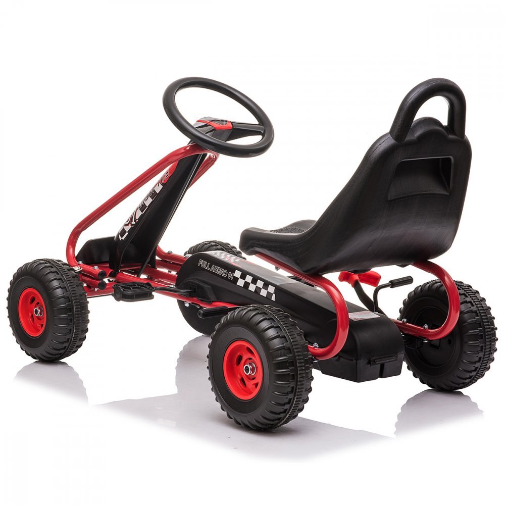 KidsCare Kart cu pedale pentru copii G201 verde 3-6 ani scaun reglabil