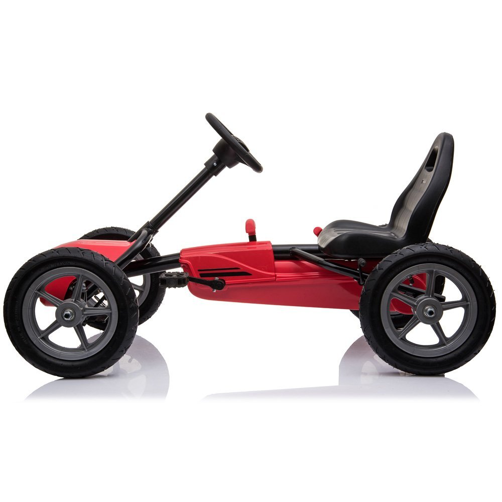 KidsCare Kart cu pedale si roti gonflabile Corssa Rosu