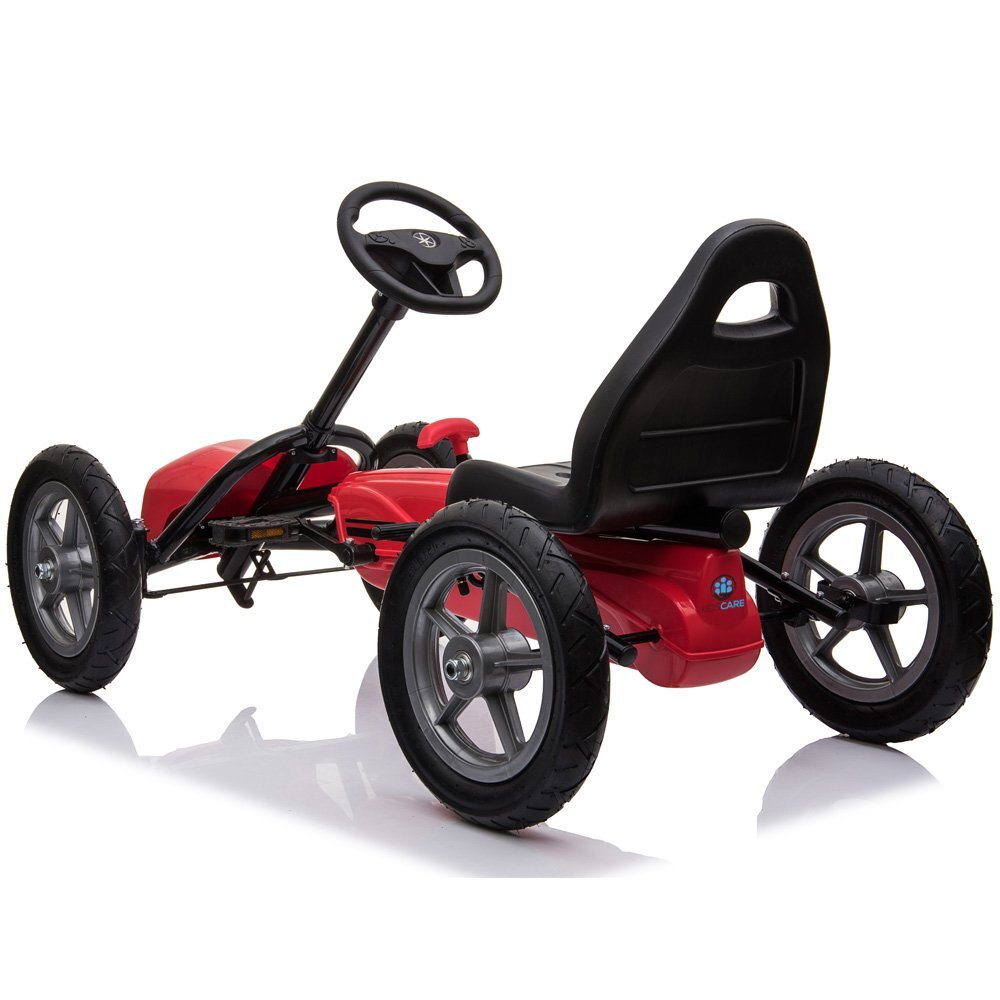 KidsCare Kart cu pedale si roti gonflabile Corssa Rosu