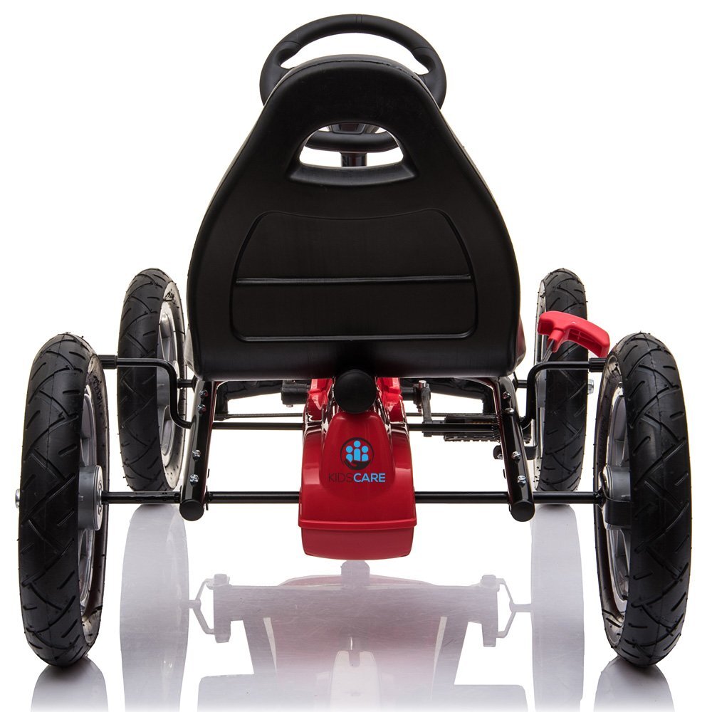 KidsCare Kart cu pedale si roti gonflabile Corssa Rosu