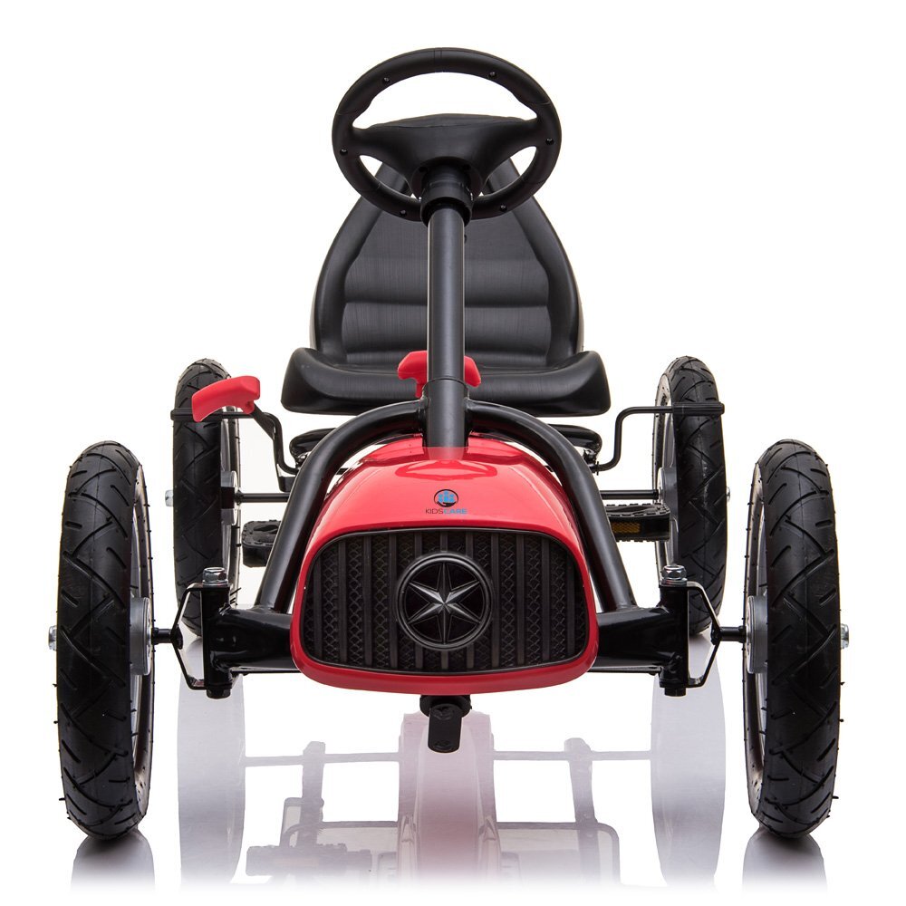 KidsCare Kart cu pedale si roti gonflabile Corssa Rosu