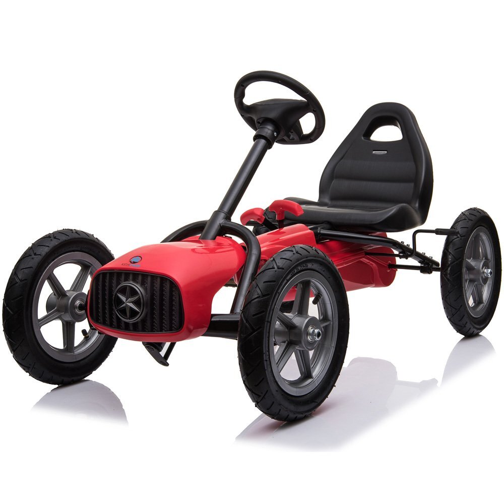 KidsCare Kart cu pedale si roti gonflabile Corssa Rosu