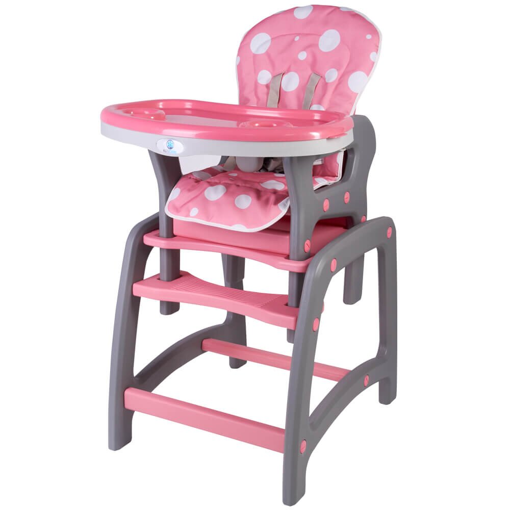 KidsCare Scaun de masa multifunctional Roz