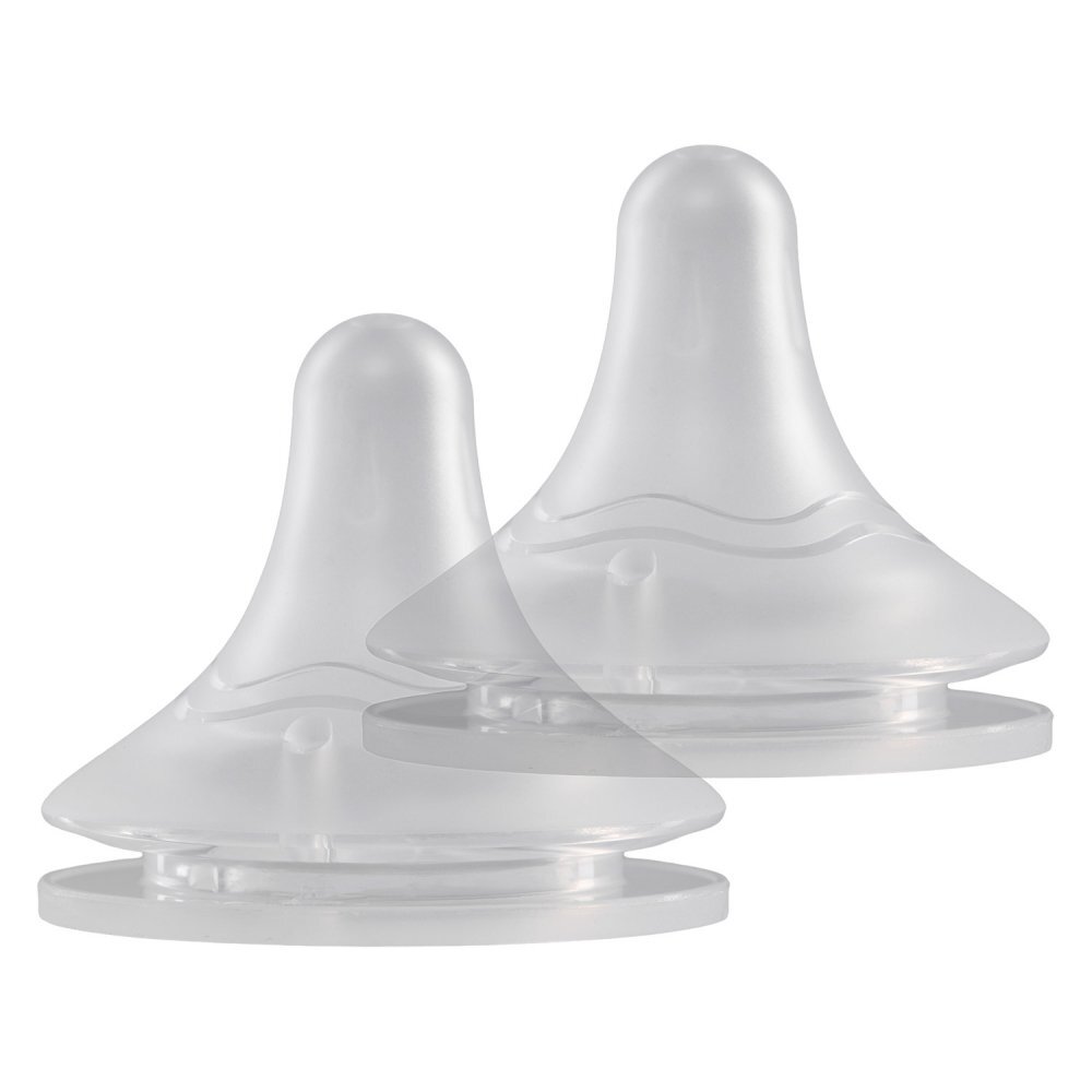 KidsCare Set 2 tetine din silicon fara BPA 6 luni+