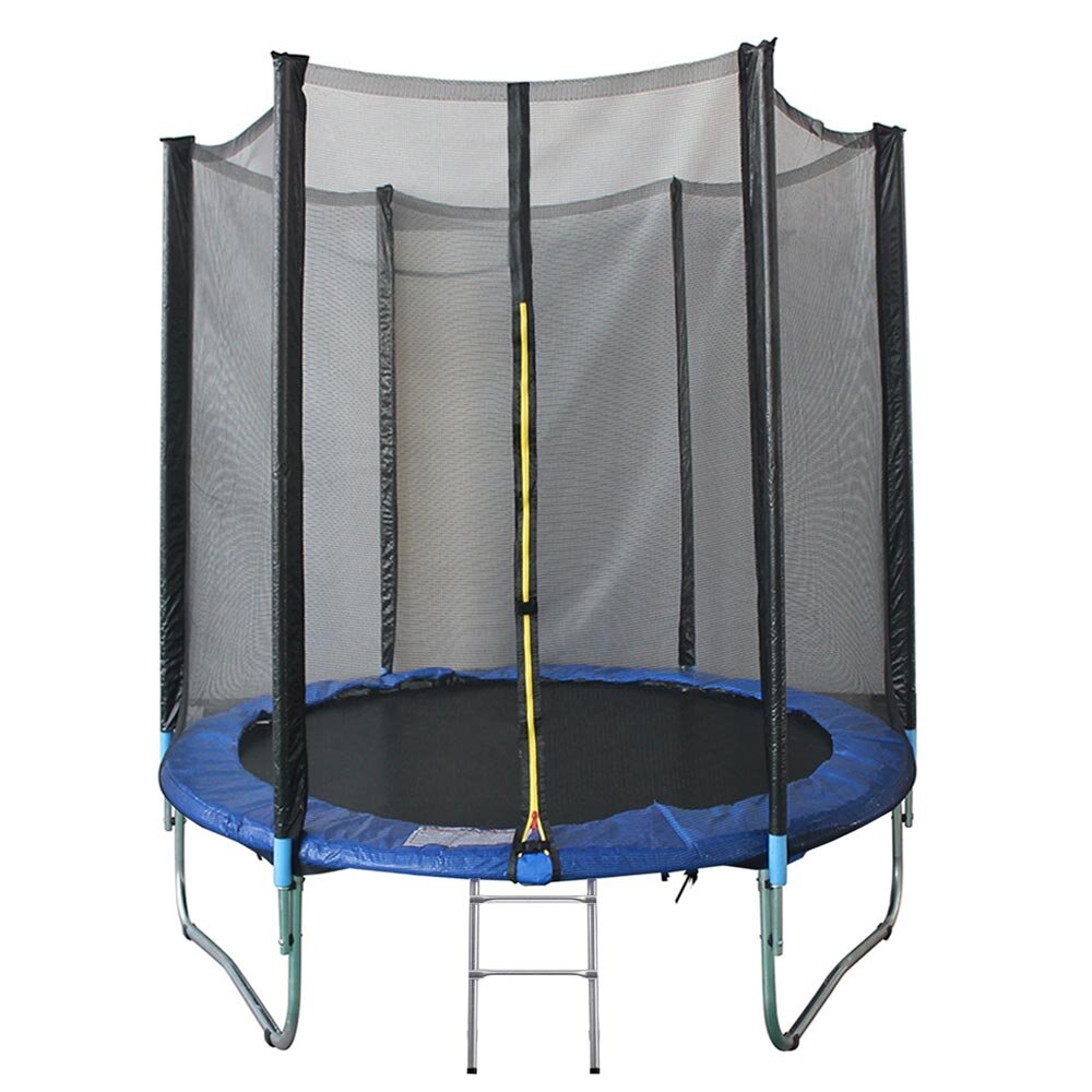KidsCare Trambulina cu scara si plasa de protectie 244 cm