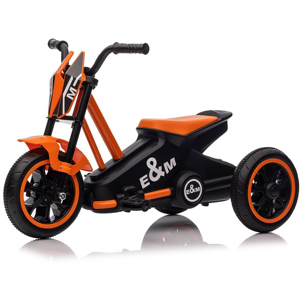 KidsCare Tricicleta pentru copii G301 Orange cu pedale 3-6 ani cu functie de deplasare inainte si inapoi si structura metalica
