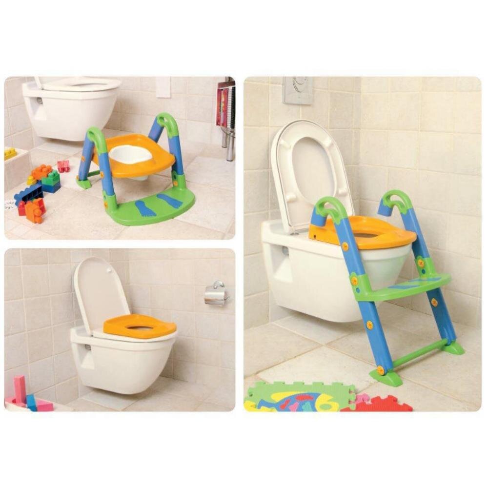 KIDSKIT Scara cu reductor wc si olita white perl blue