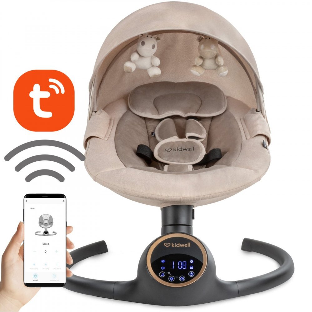 Kidwell Balansoar leagan electric 2 in 1 bluetooth Reve bej auriu