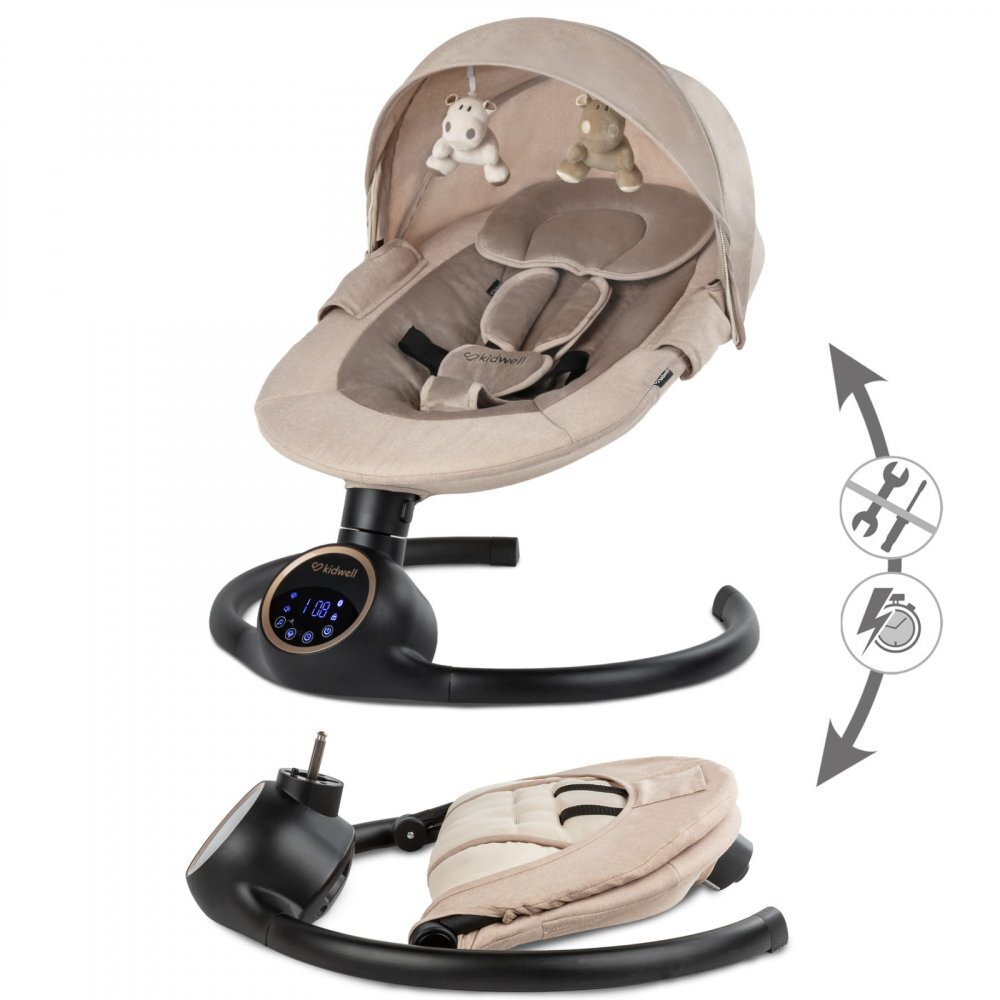 Kidwell Balansoar leagan electric 2 in 1 bluetooth Reve bej auriu