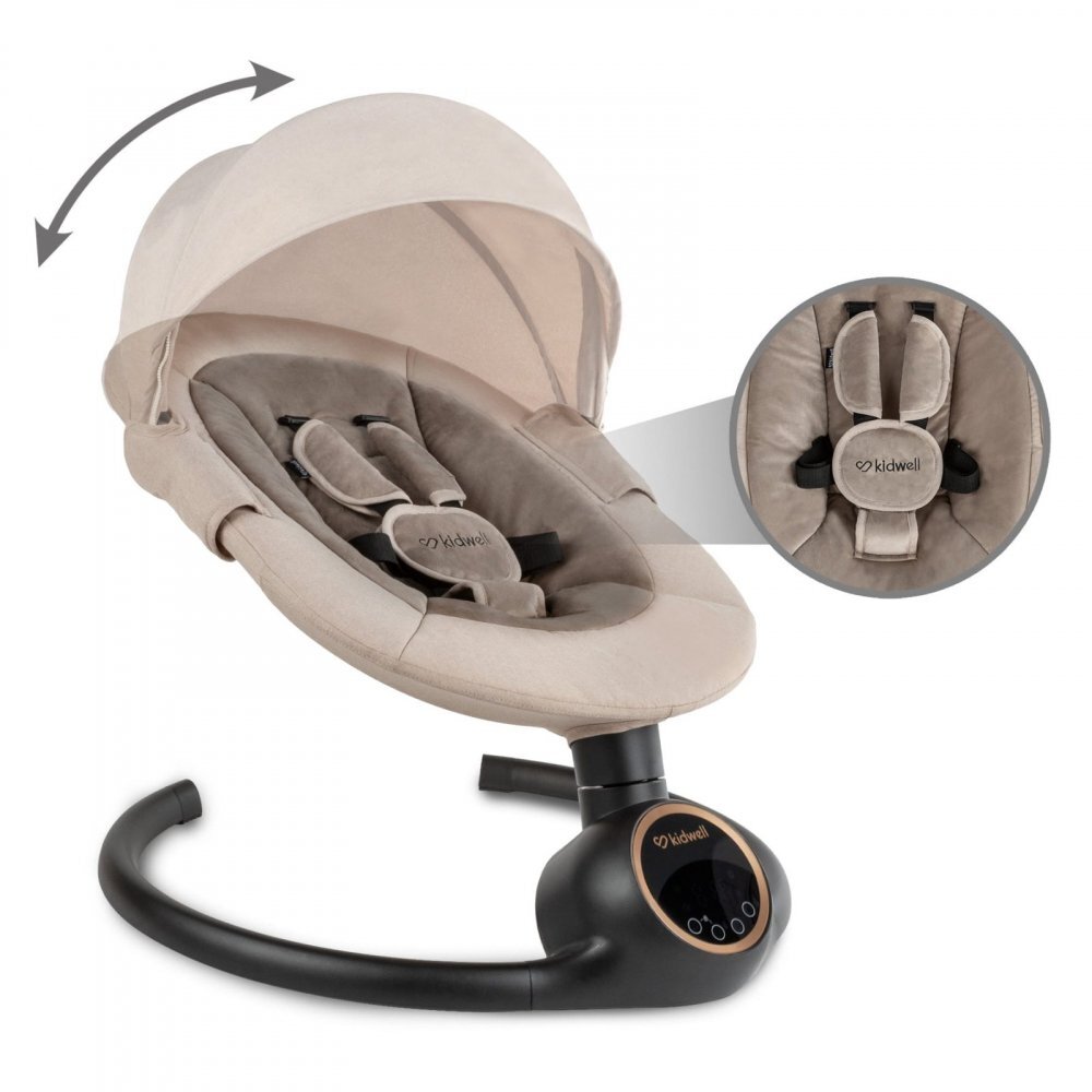 Kidwell Balansoar leagan electric 2 in 1 bluetooth Reve bej auriu