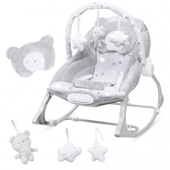 Kidwell Balansoar multifunctional cu sunete si jucarii Pino Gri