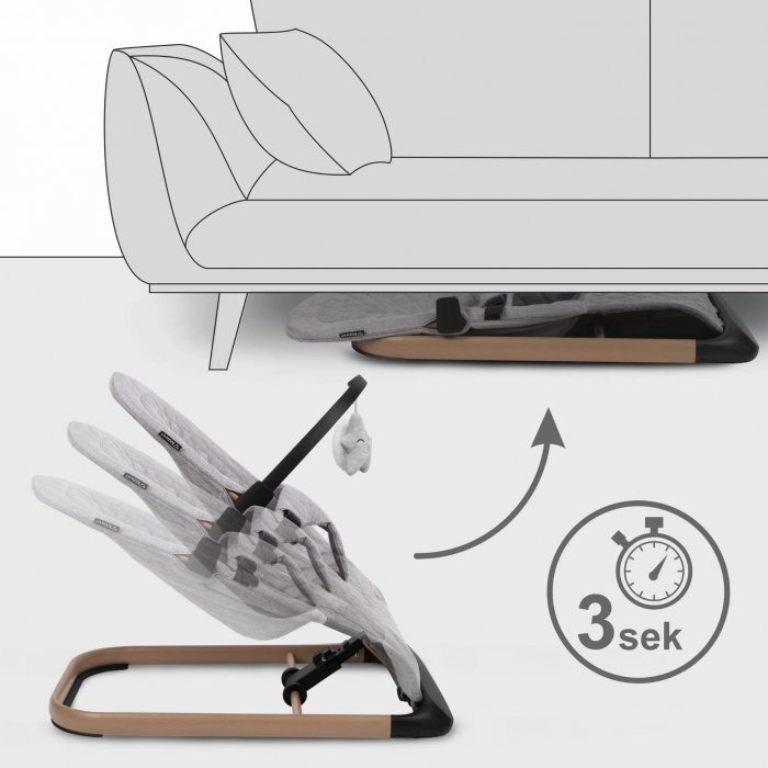 Kidwell Balansoar pentru copii Laro Full Wooden grey