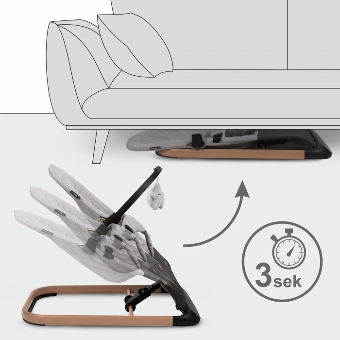 Kidwell Balansoar pentru copii Laro Wooden Grey