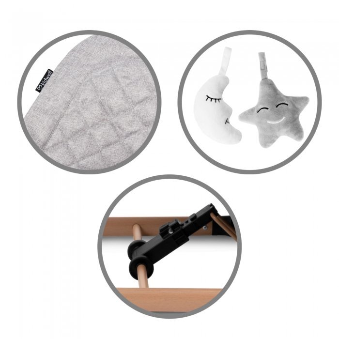 Kidwell Balansoar pentru copii Laro Wooden Grey