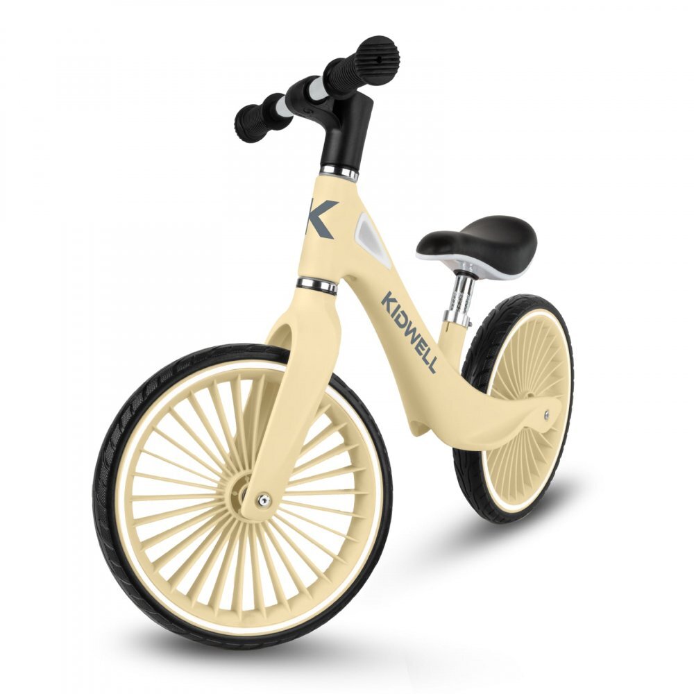 Kidwell Bicicleta de echilibru fara pedale pentru copii Nix Yellow 3.05 kg roti PU 29 cm reglabila 80-120 cm maxim 30 kg