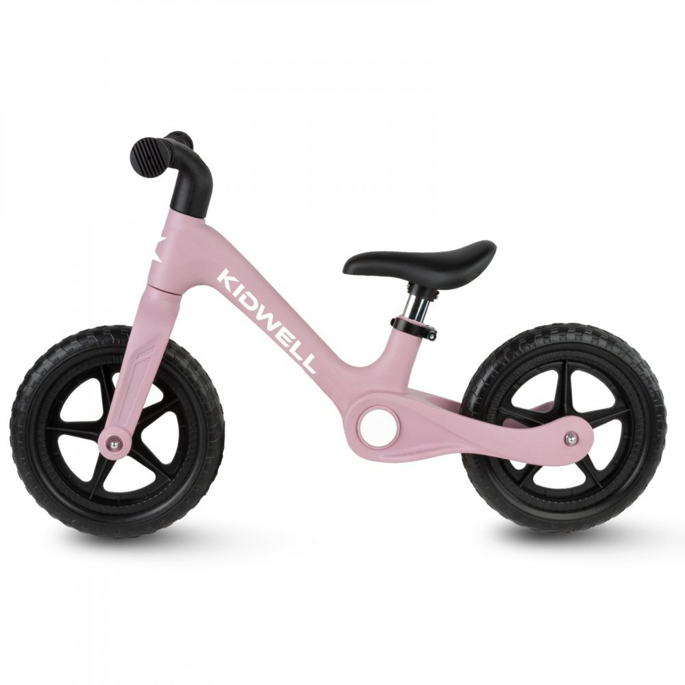 Kidwell Bicicleta de echilibru fara pedale pentru copii pliabila Flex Pink ultra usoara 2.9 kg roti EVA 29 cm reglabila 80-120 cm maxim 30 kg