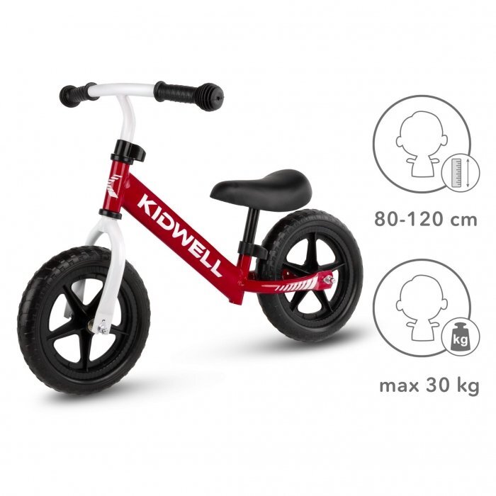 Kidwell Bicicleta de echilibru fara pedale Rebel Red reglabila