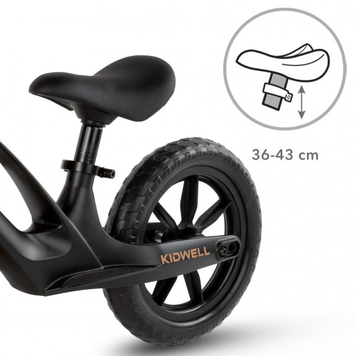 Kidwell Bicicleta fara pedale cadru magneziu roti EVA Vito Negru