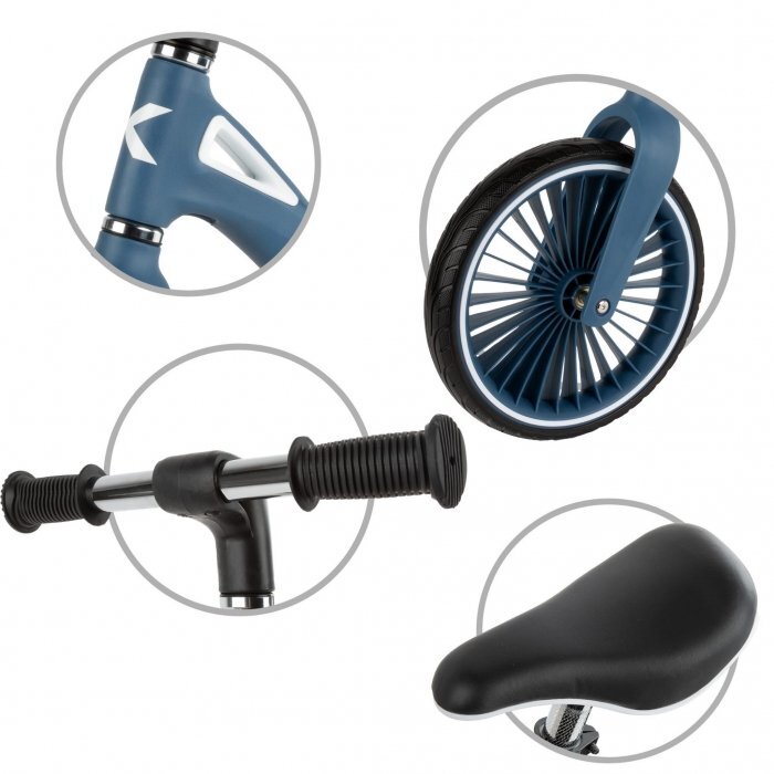 Kidwell Bicicleta fara pedale cadru nailon roti PU NIX Bleumarin