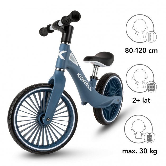 Kidwell Bicicleta fara pedale cadru nailon roti PU NIX Bleumarin