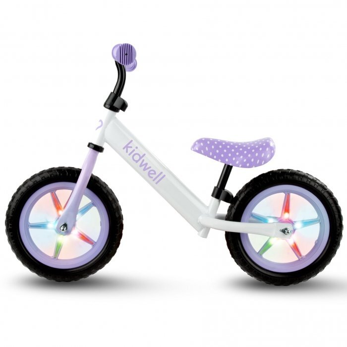 Kidwell Bicicleta fara pedale Rebel Dots roti din spuma eva cu lumini led