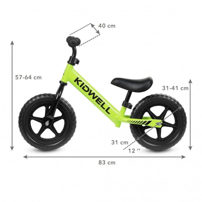 Kidwell Bicicleta fara pedale Rebel green