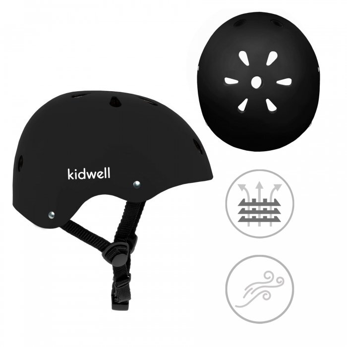Kidwell Casca de protectie pentru copii ORIX II marimea M 52-56 cm Black Mat