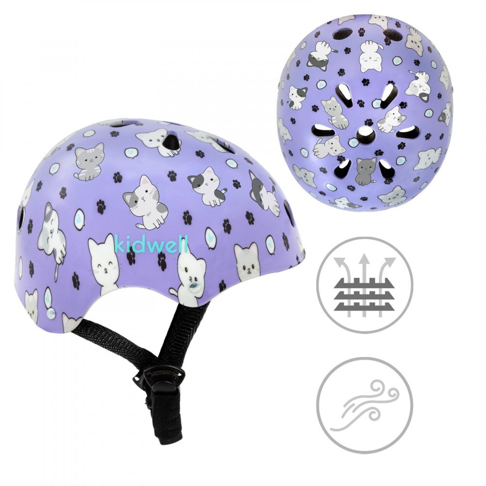 Kidwell Casca de protectie pentru copii Orix Plus Kitty sistem de reglare M 52-56 cm 3 ani+