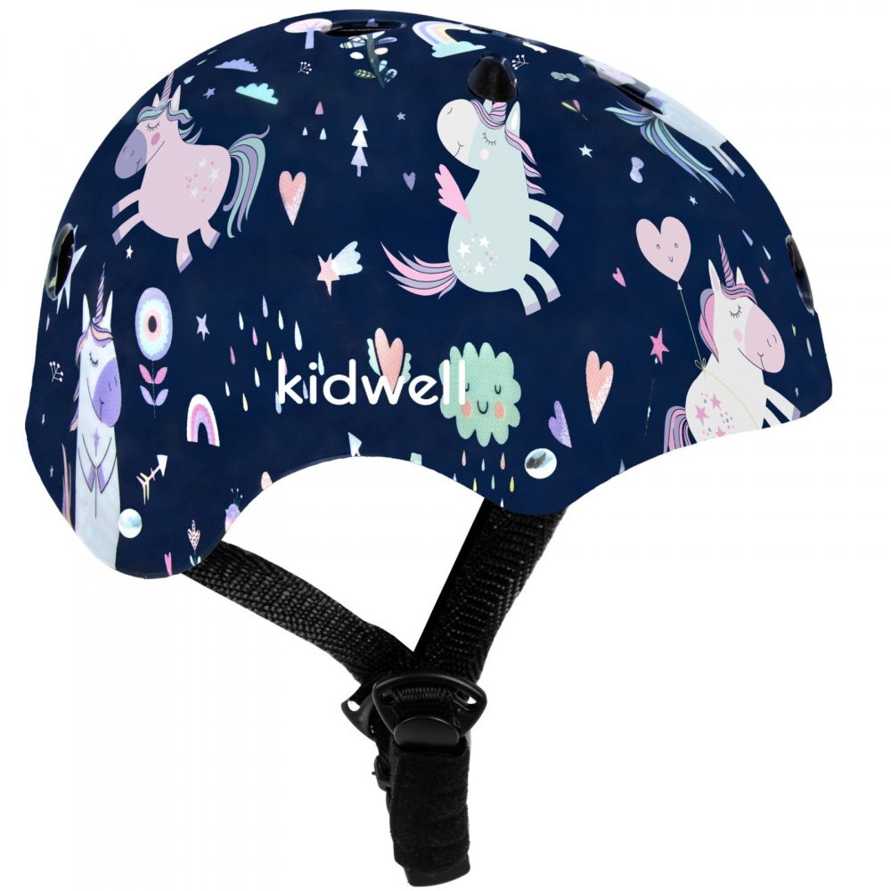 Kidwell Casca de protectie pentru copii sistem de reglare usoara 260 g M 52-56 cm 3 ani+ Orix Plus Unicorn
