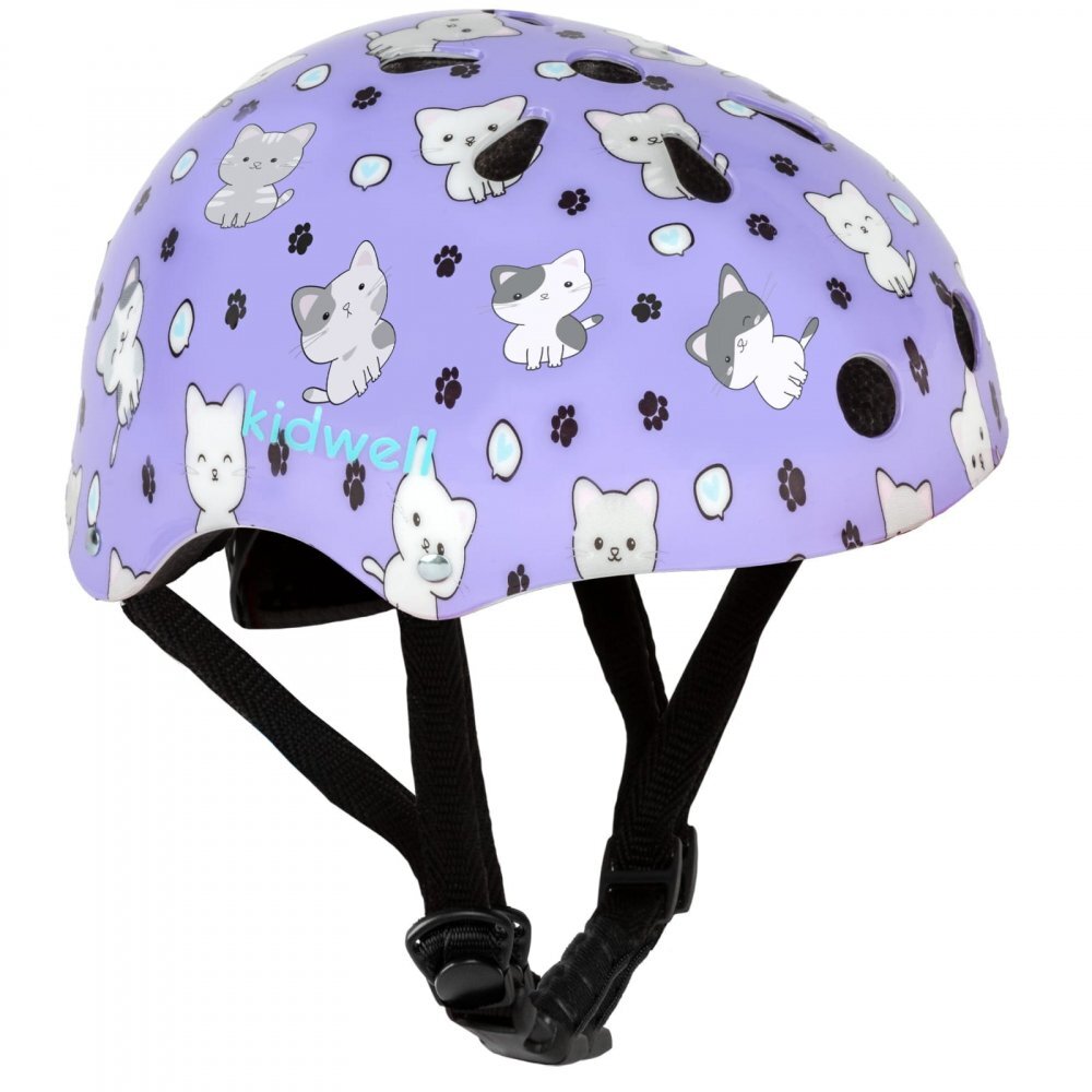 Kidwell Casca de protectie pentru copii sistem de reglare usoara 260 g S 48-52 cm 1 ani+ Orix Plus Kitty