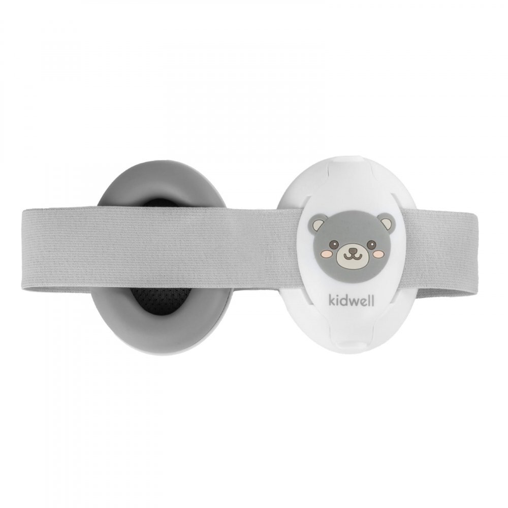 Kidwell Casti de protectie pentru copii Orso Gri 2 in 1 confort siguranta si liniste pentru urechile celor mici