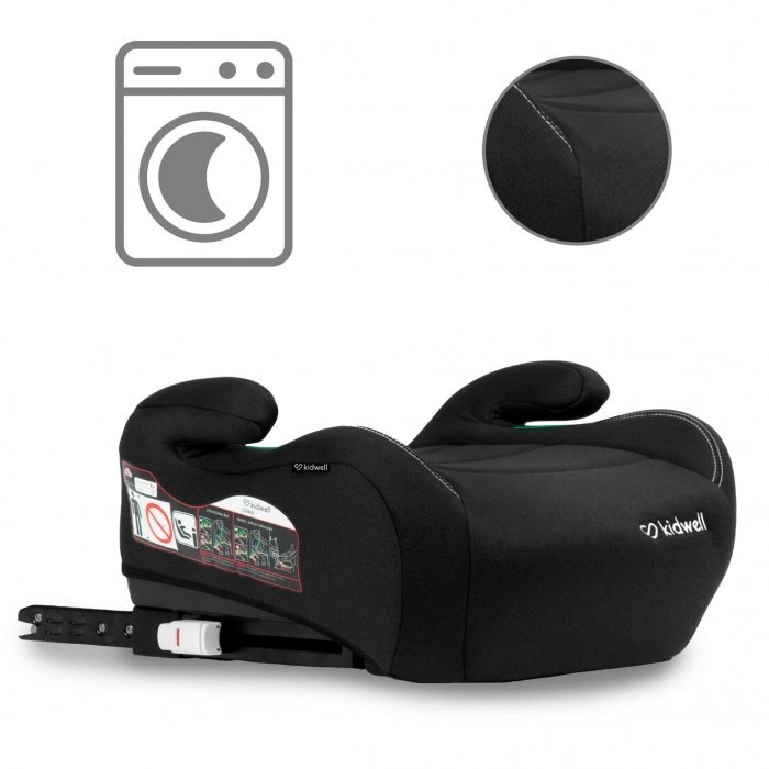 Kidwell Inaltator auto 125-150 cm cu Isofix Ovan black