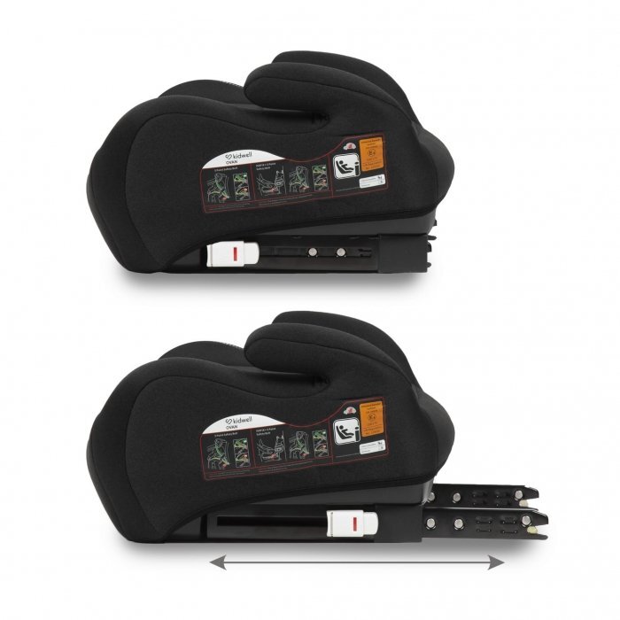 Kidwell Inaltator auto 125-150 cm cu Isofix Ovan black