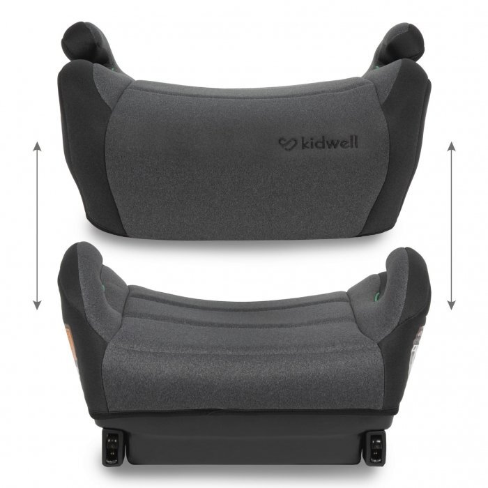 Kidwell Inaltator auto 125-150 cm cu Isofix Ovan black gray