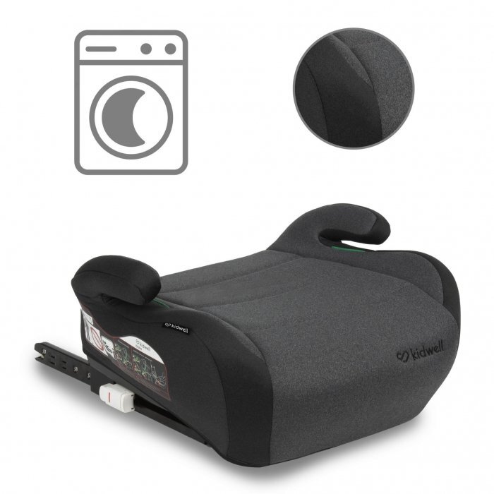 Kidwell Inaltator auto 125-150 cm cu Isofix Ovan black gray