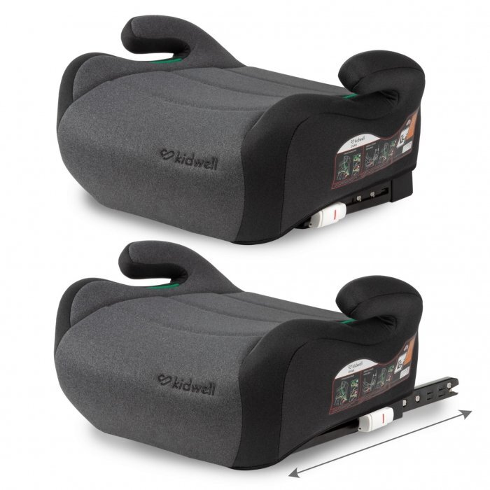 Kidwell Inaltator auto 125-150 cm cu Isofix Ovan black gray