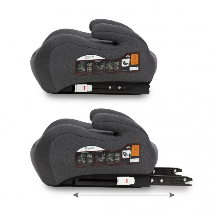 Kidwell Inaltator auto 125-150 cm cu Isofix Ovan gray