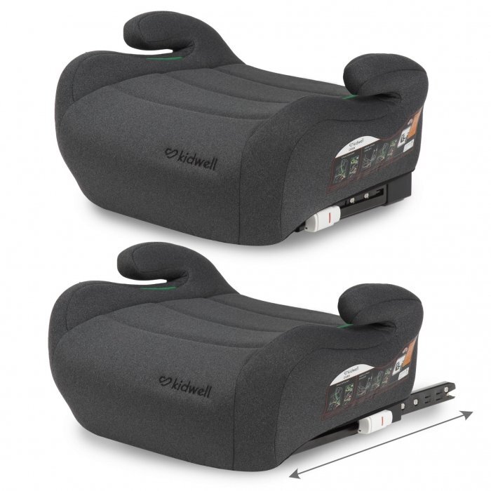 Kidwell Inaltator auto 125-150 cm cu Isofix Ovan gray