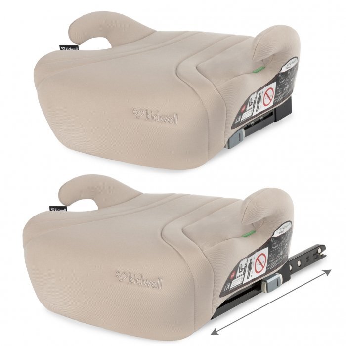 Kidwell Inaltator auto pentru copii Bono Beige cu isofix 125-150 cm